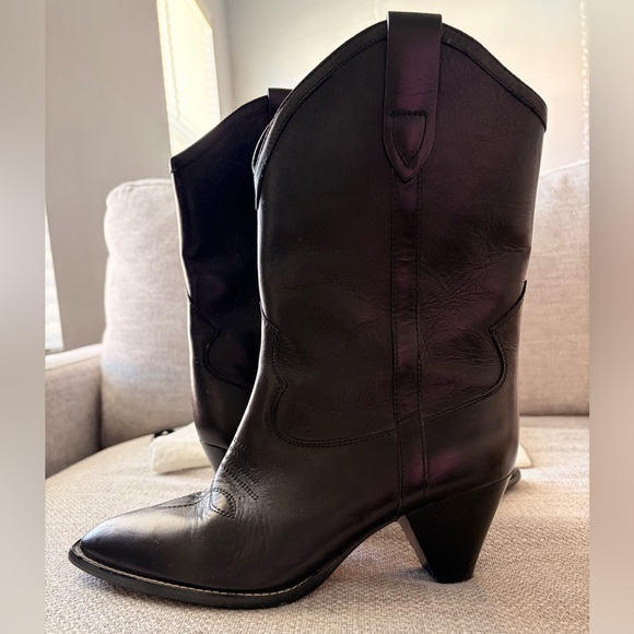 Isabel Marant Black Heeled Boots - Picture 2 of 8